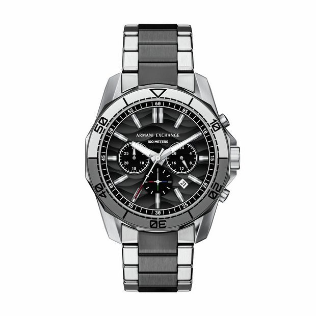 Armani Exchange AX1973 chronograph watch two-tone bracelet, imported from the UK
