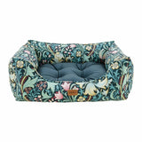 Morris & Co Golden Lily print dog bed medium, UK version