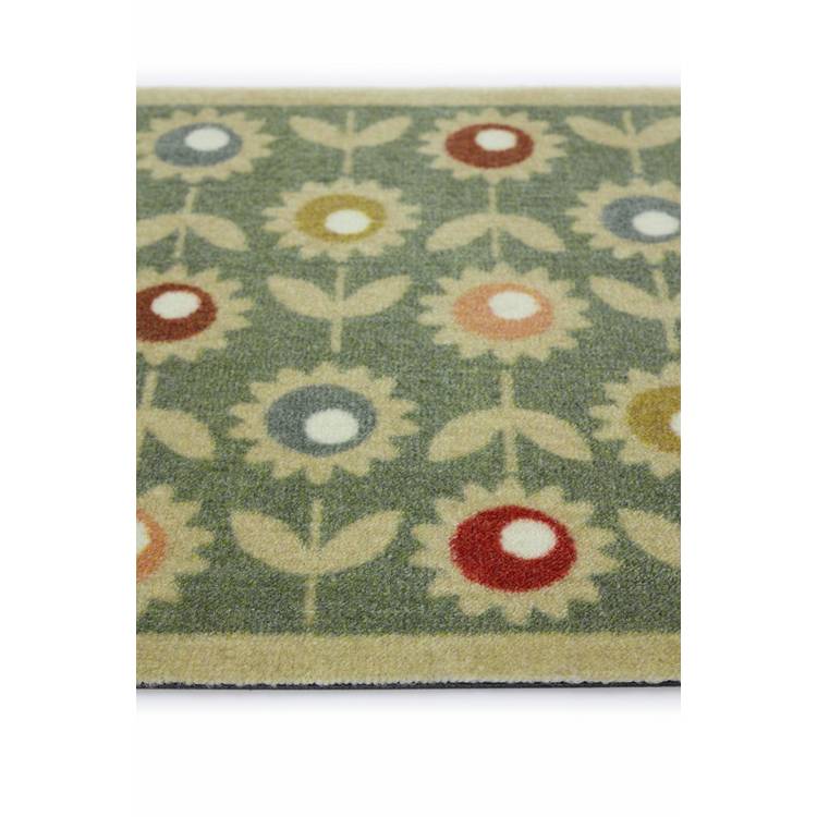 My Mat Doormat Multi Floral Sage Green 50x75cm, UK version