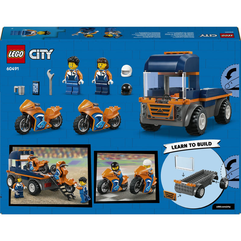 LEGO City Motorcycle Transporter building toy set, UK version