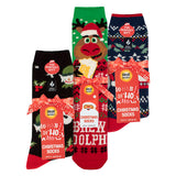 Heat Holders 3-pack men's novelty Christmas thermal socks - British product