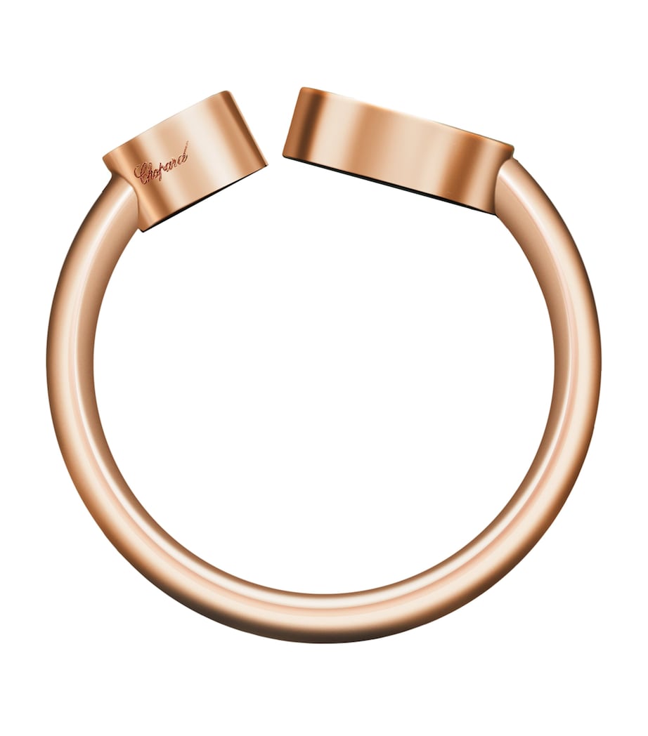 Chopard Happy Hearts ring rose gold diamond, imported from the UK