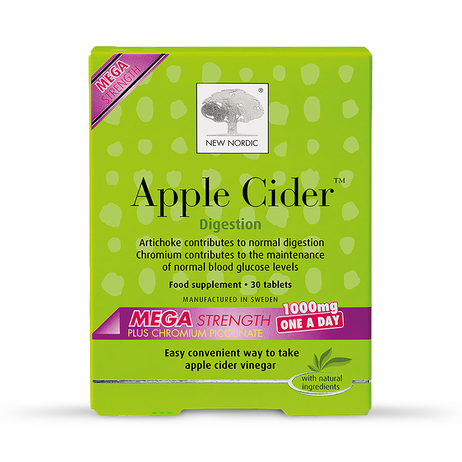 New Nordic apple cider vinegar tablets - British product