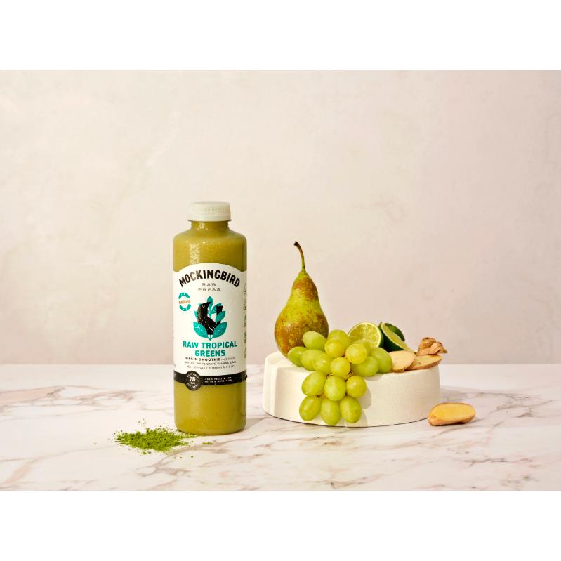 Mockingbird Tropical Greens smoothie 750ml (British brand)
