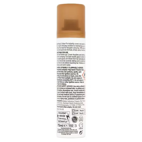 Superdrug Colour Fix Root Cover Brown (British brand)
