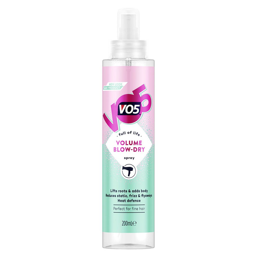 Vo5 Hairspray Volume Blow Dry Heat Protection Spray for Fine Flat Hair 200ml