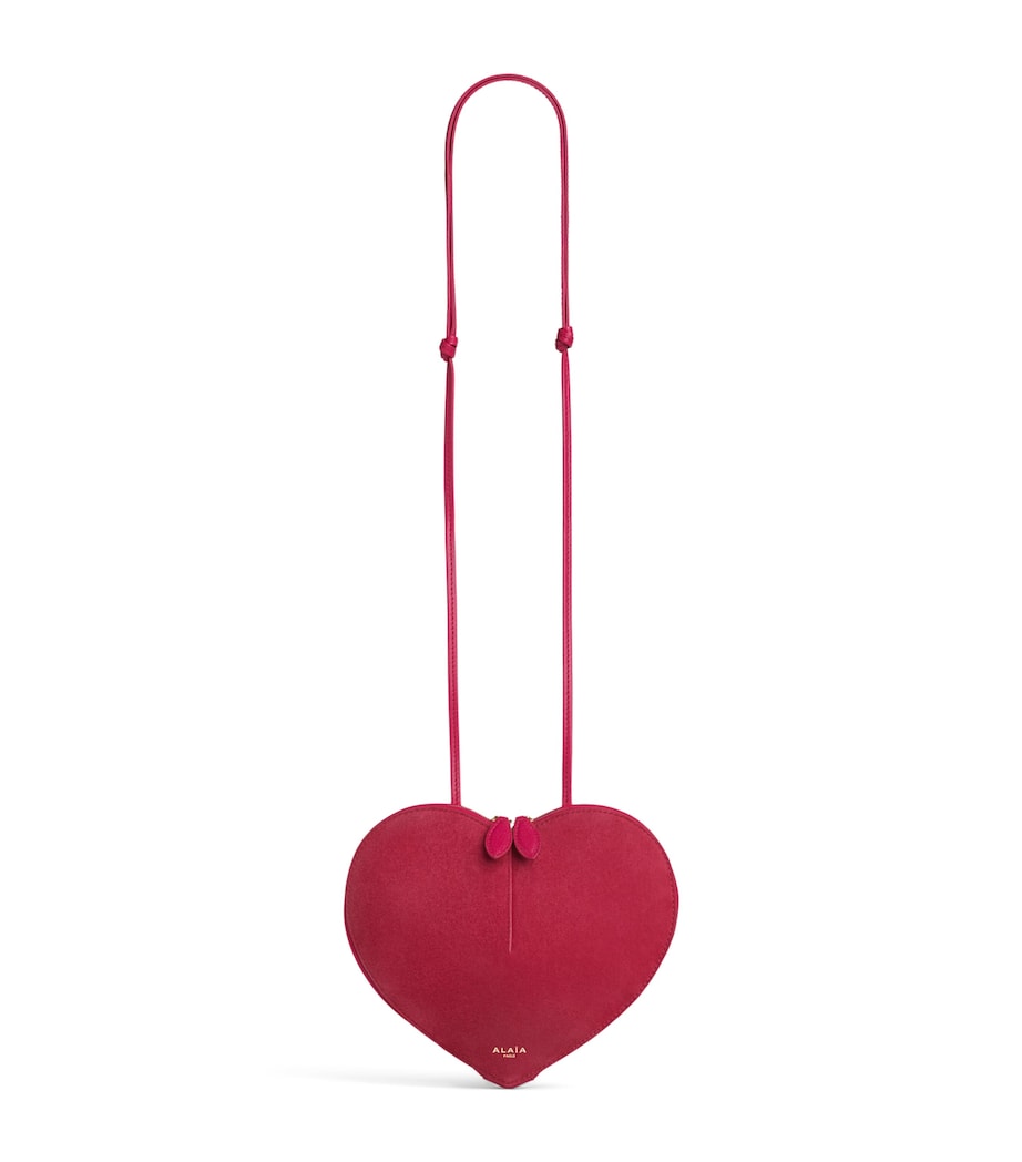Alaïa Suede Le Coeur Shoulder Bag