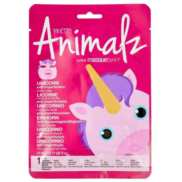 Pretty Animalz Unicorn anti-imperfection sheet mask - British product