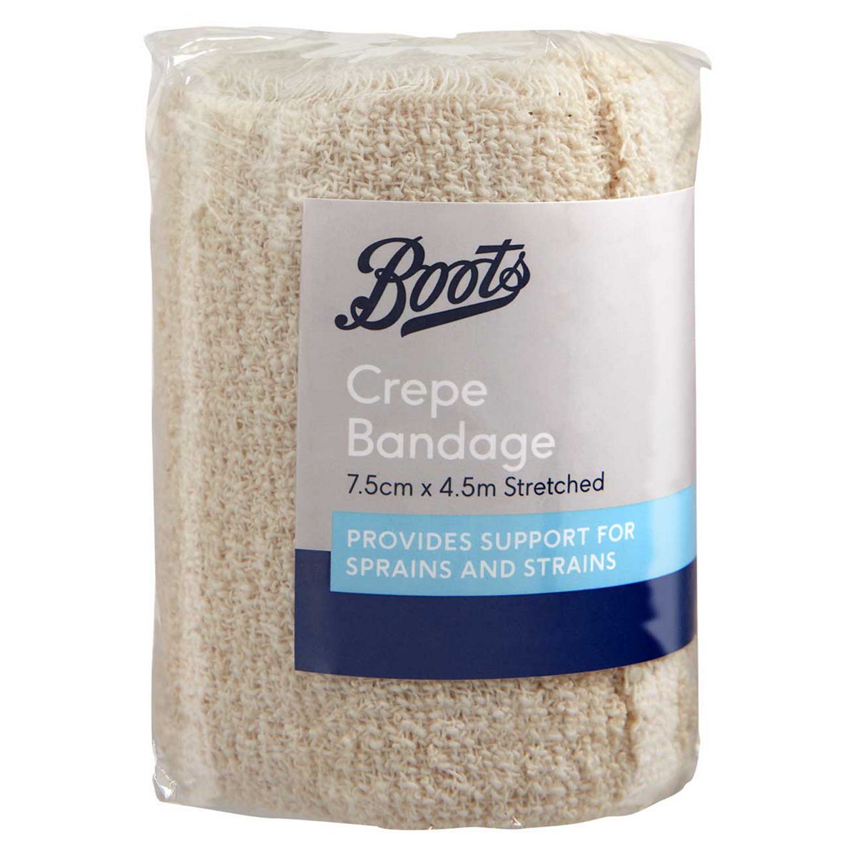 Boots Crepe Bandage - 7.5cm x 4.5m GOODS Boots   