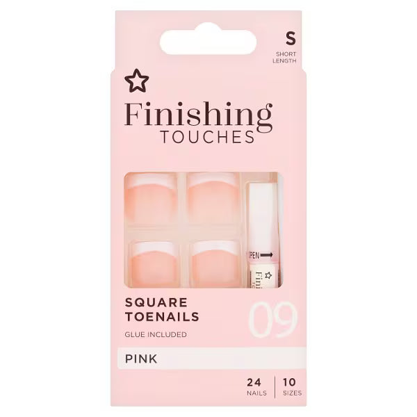 Superdrug fake toe nails nude (British brand)