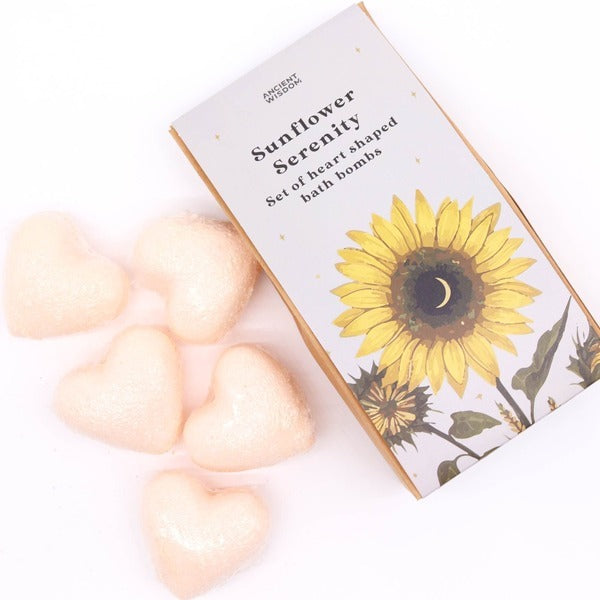 Serenityy Sunflower Serenity bath heart gift set 350g, imported from the UK