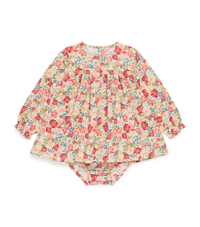 Harrods Konges Sløjd Bella Frill Organic Cotton Dress (9-36 Months)- Buy online at McGrocer