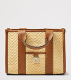Aspinal of London Henley raffia tote bag - British product