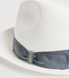 Borsalino small straw trilby hat, UK version
