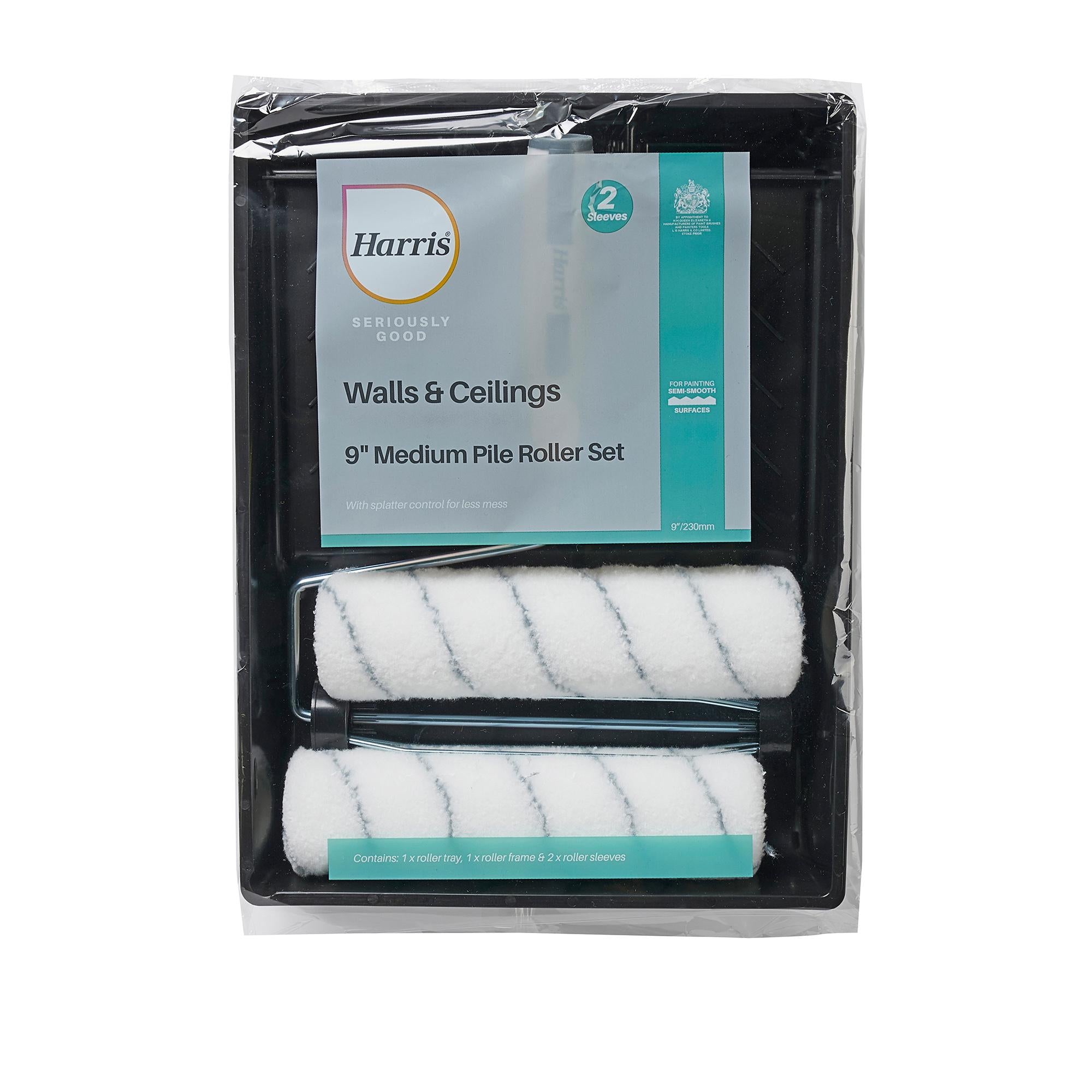 Harris Seriously Good Walls & Ceilings Twin Sleeve Set 9" GOODS Sainsburys   