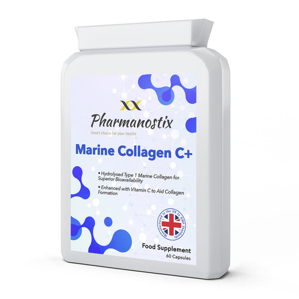 Pharmanostix marine collagen C+ capsules 60 count - British product