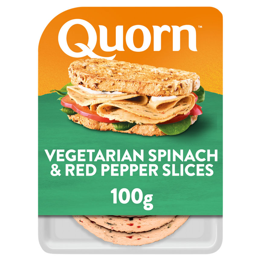 Quorn Spinach and Red Pepper Slices GOODS ASDA   