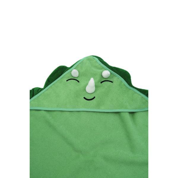 Aroma Home dinosaur kids hooded towel (British brand)