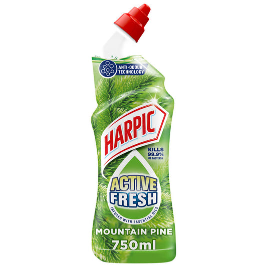 Harpic Active Fresh Toilet Cleaner Gel, Pine Scent Accessories & Cleaning ASDA   
