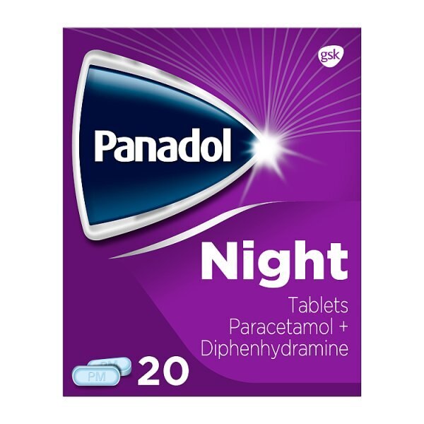 Panadol Night Paracetamol + Diphenhydramine Tablets 20s GOODS Superdrug   