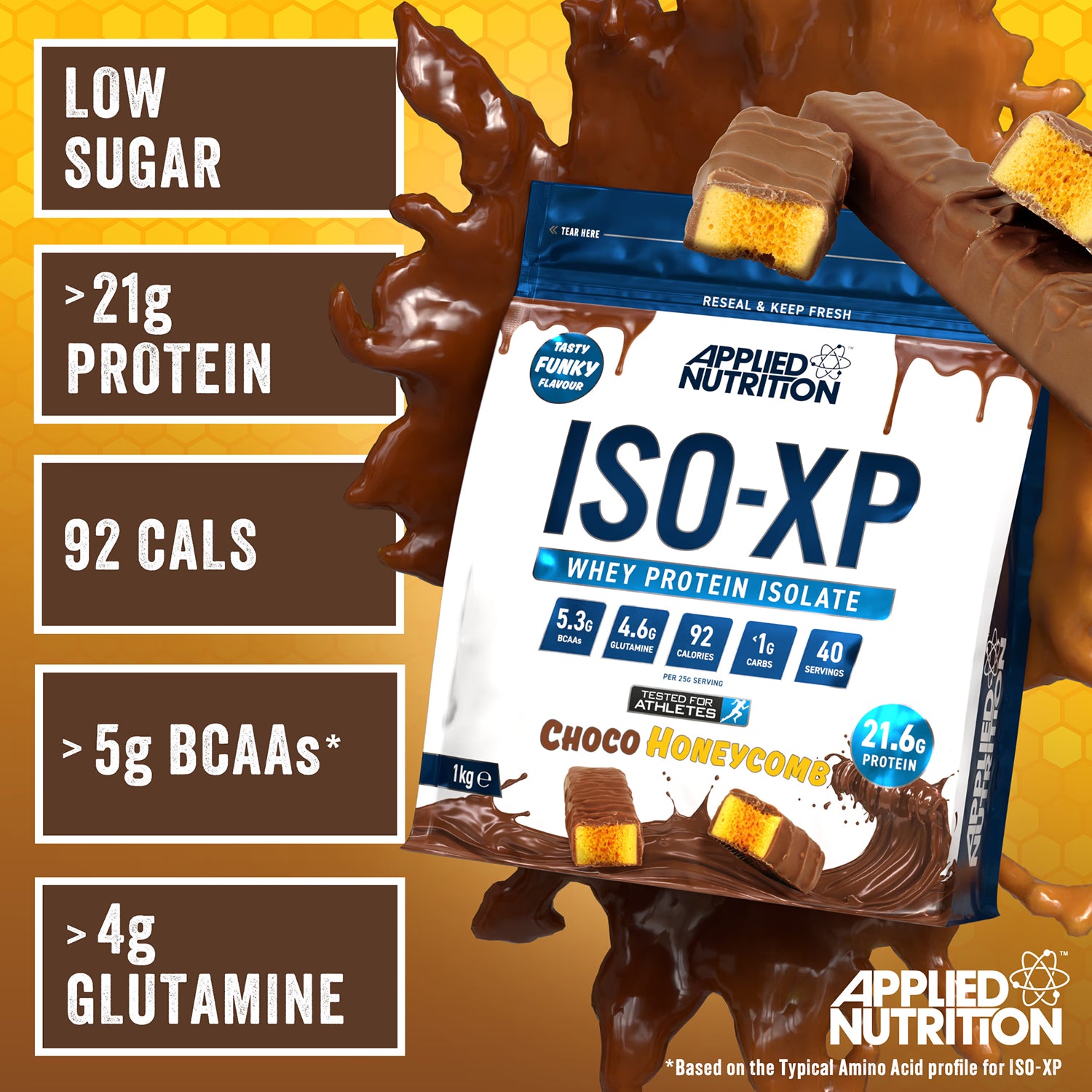Applied Nutrition whey protein isolate Choco Honeycomb 1kg (British brand)