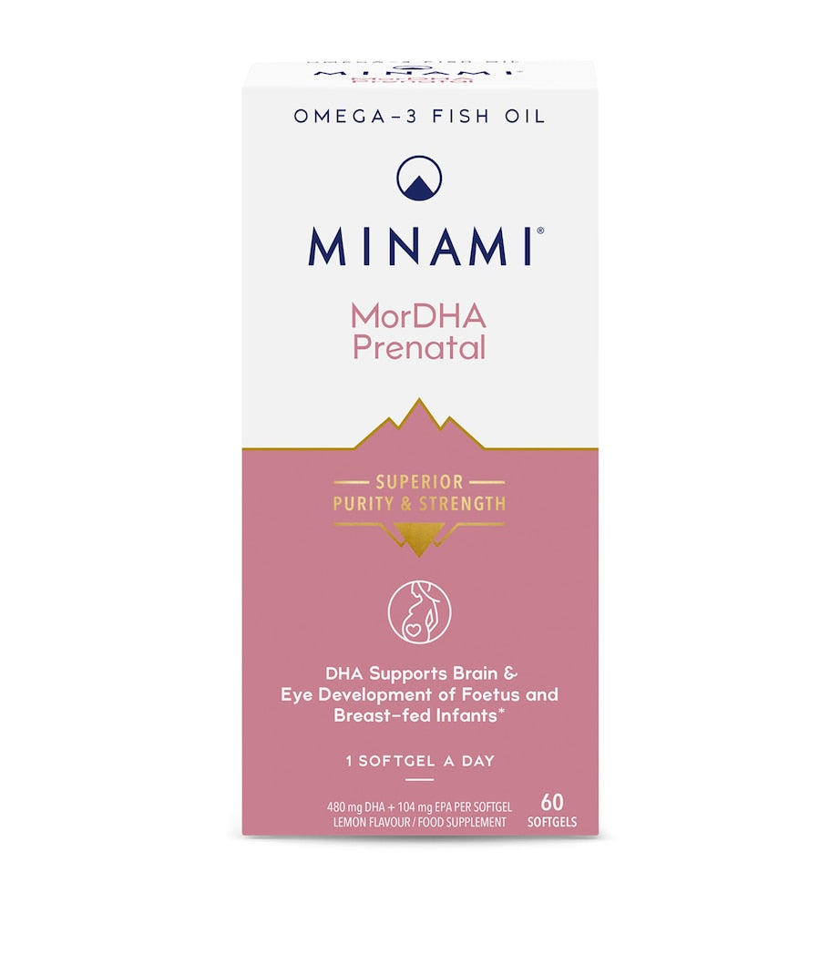 Nestlé MorDHA Prenatal Omega-3 supplement 60 capsules - British product