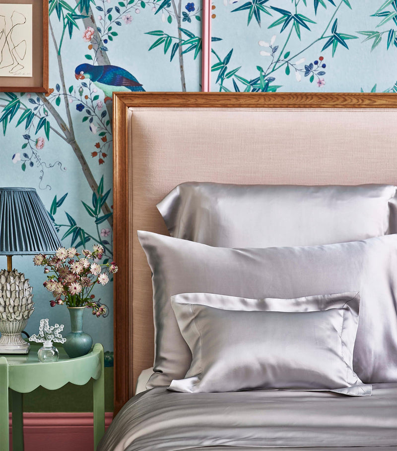 Gingerlily silk double fitted sheet 140cm x 200cm, UK version