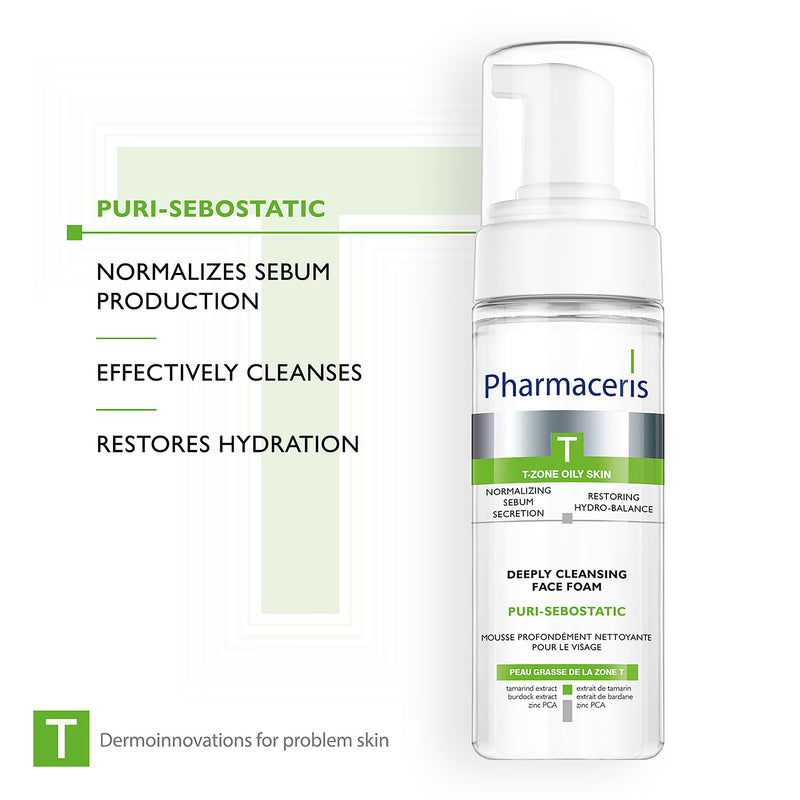 Pharmaceris Puri-Sebostatic cleansing foam 150ml, UK version