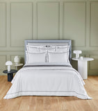 Yves Delorme Athena Platine double duvet cover 200cm x 200cm (British brand)
