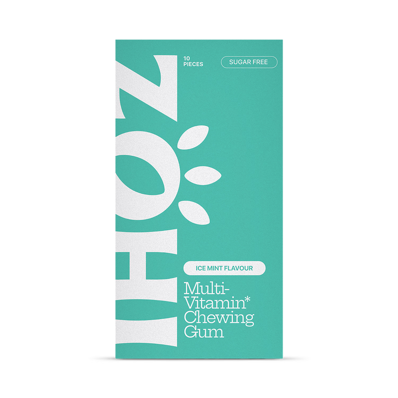 ZÖHI multivitamin chewing gum mint 50 mg 10 pack, imported from the UK