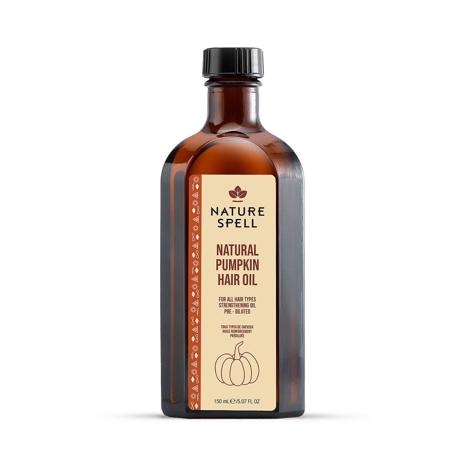 Nature Spell pumpkin hair oil 150ml, imported from the UK