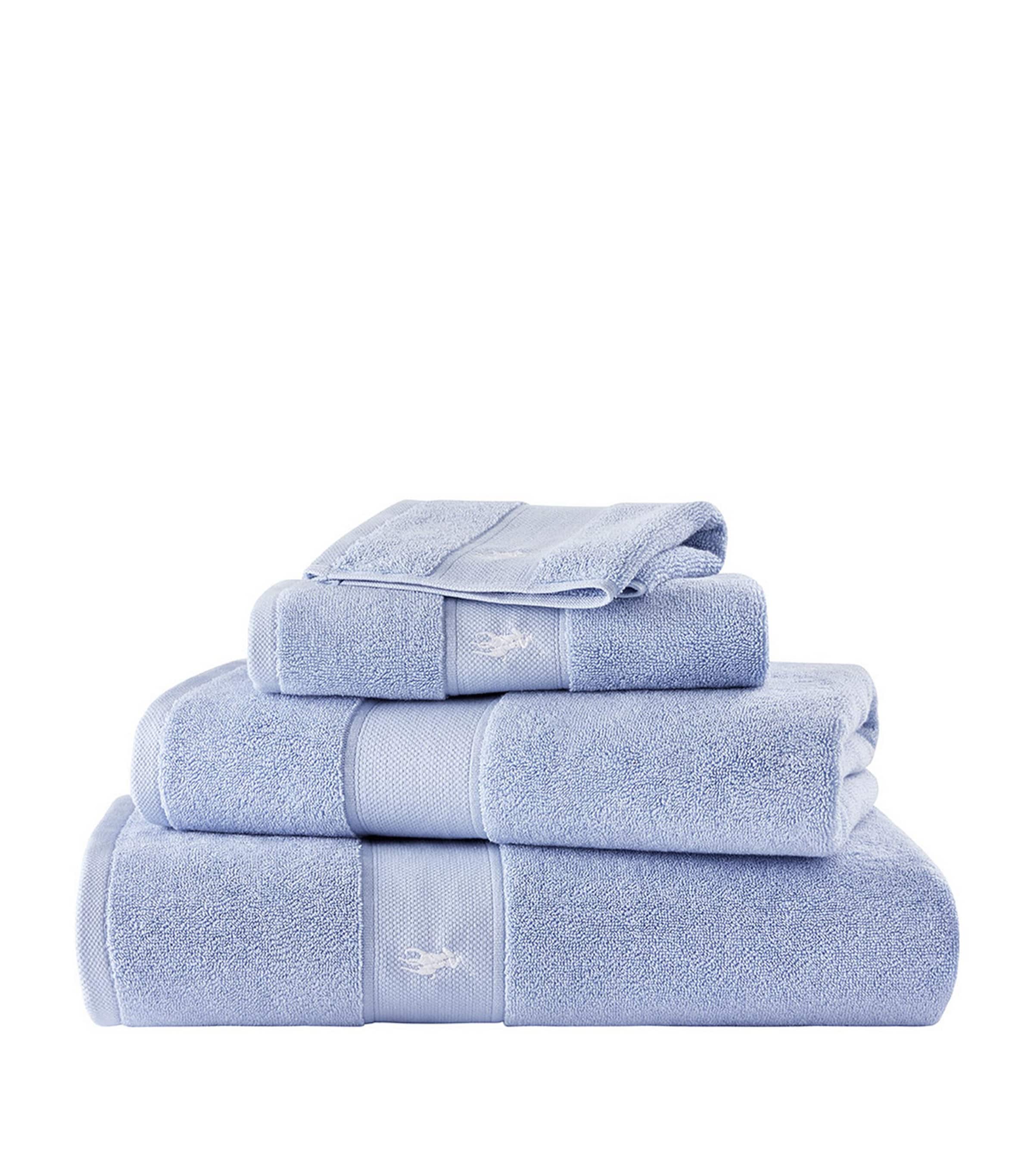Ralph Lauren Polo Player Guest Towel 40cm x 75cm, imported from the UK