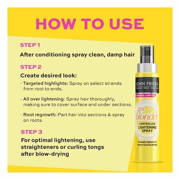 John Frieda  Go Blonder Lightening Spray 100ml GOODS Superdrug   