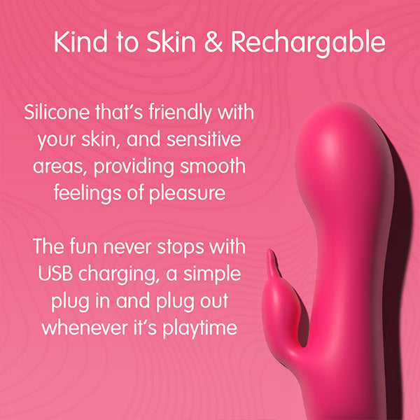 Skins Minis Bijou Bunny rabbit sex toy pink, imported from the UK