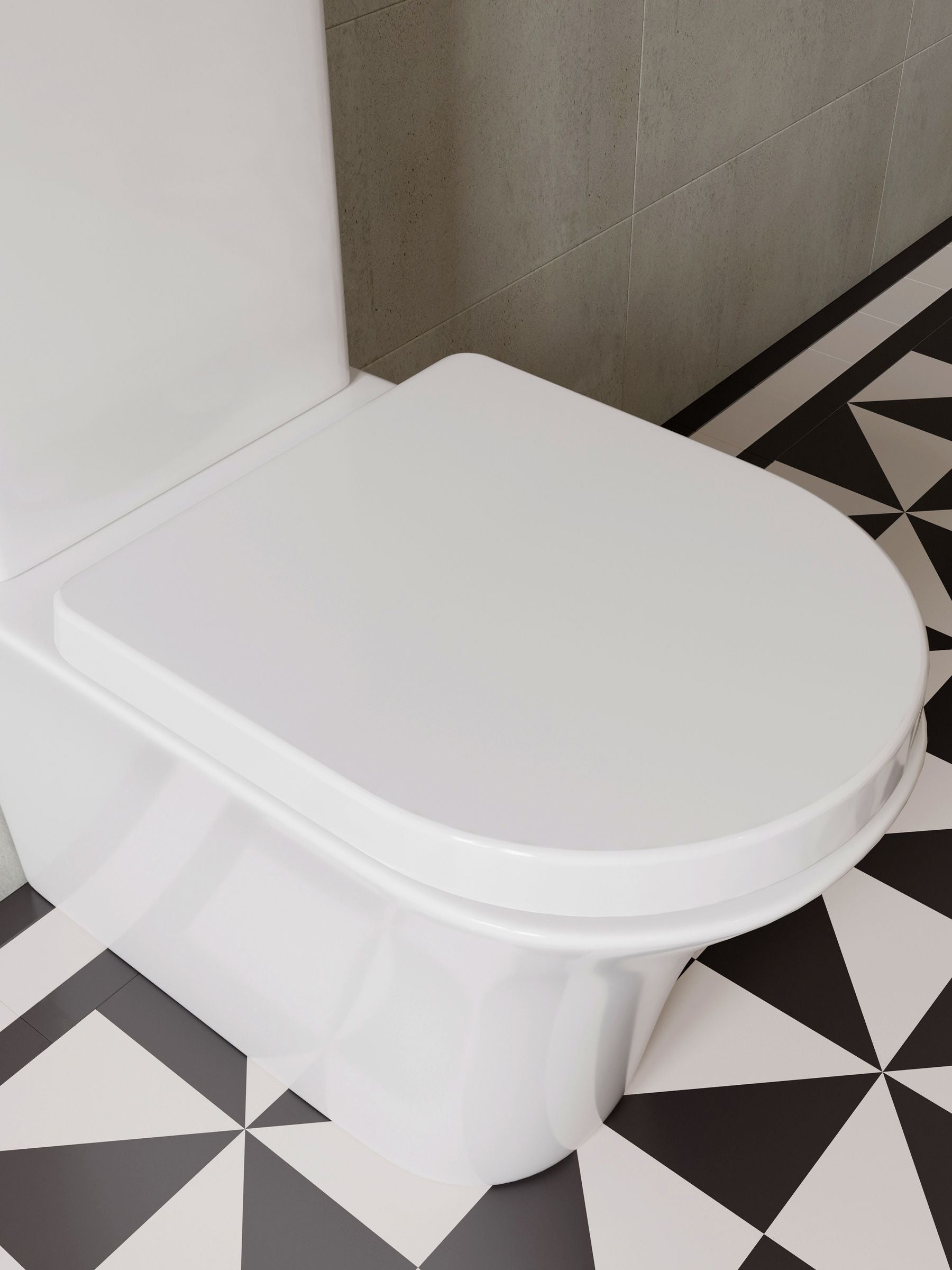 CROYDEX Eyre White FlexiFix Toilet Seat