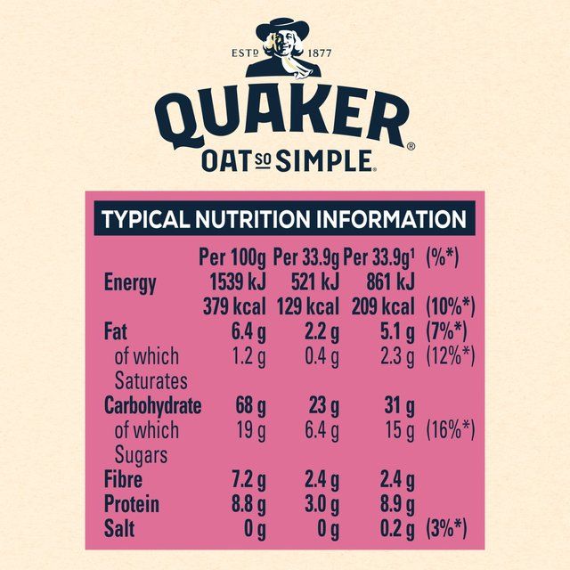 Quaker Oat So Simple Strawberry Raspberry & Cranberry Sachets Cereal   10 per pack Cereals M&S   