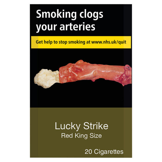 Lucky Strike Red King Size 20 Cigarettes GOODS ASDA   