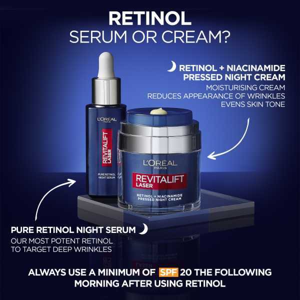 LOreal Paris Revitalift Laser Retinol Pressed Cream 50Ml GOODS Superdrug   