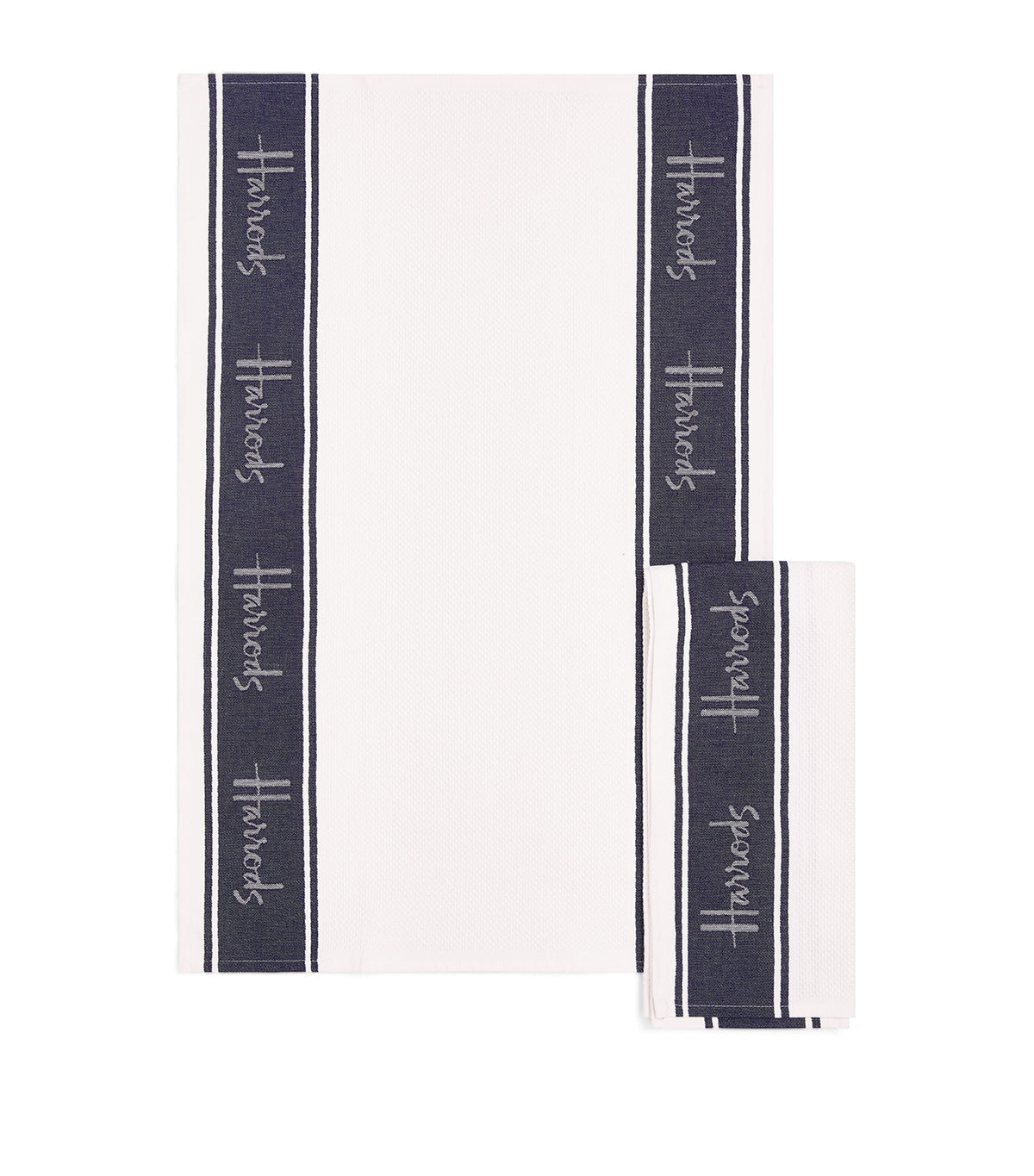 Harrods organic cotton tea towels set 58x76cm, imported from the UK