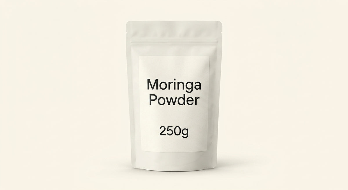 Holland & Barrett Moringa powder 100g, imported from the UK