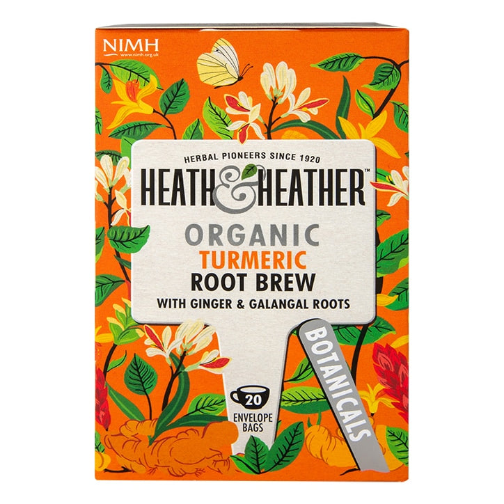 Heath & Heather Organic Green Tea with Ginger 20 Tea Bags Green Tea Holland&Barrett   