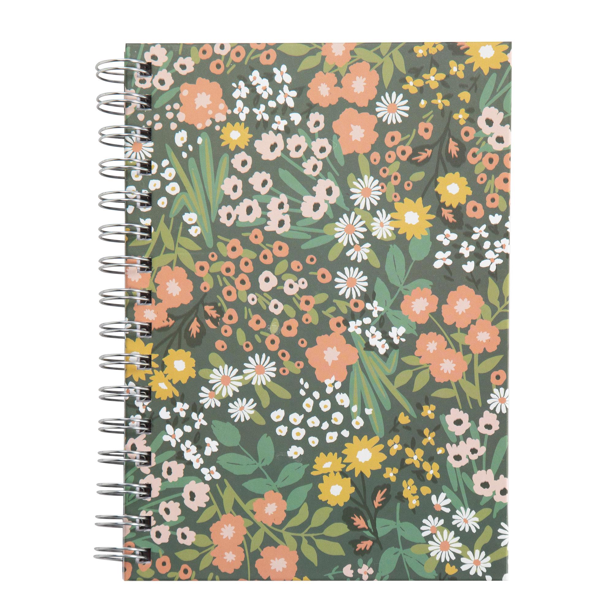 Sainsbury's Home Floral Wiro Notebook A5 GOODS Sainsburys   