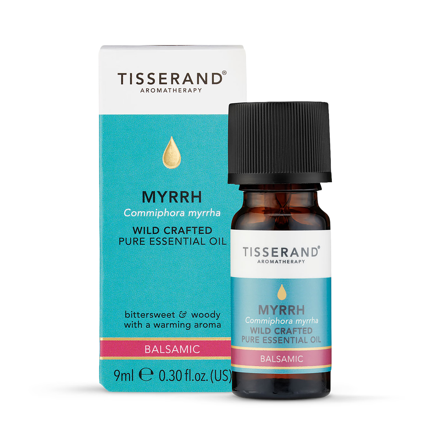 Tisserand Myrrh Pure Essential Oil Wild Crafted 9ml, imported from the UK