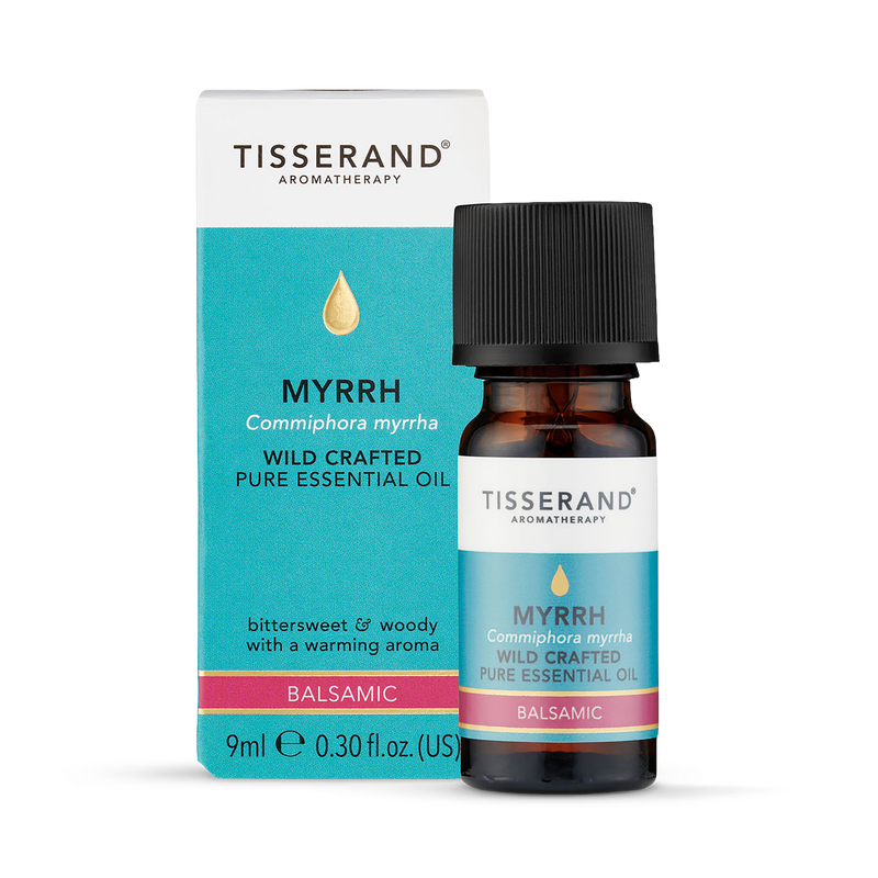 Tisserand Myrrh Pure Essential Oil Wild Crafted 9ml, imported from the UK