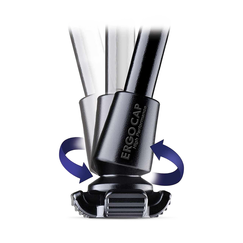 Ergocap crutch ferrules pair, imported from the UK