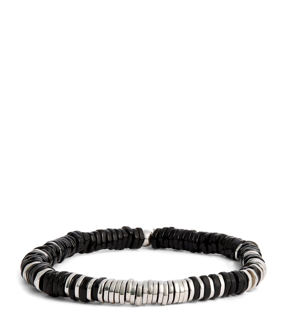 Tateossian agate sterling silver bracelet, UK version