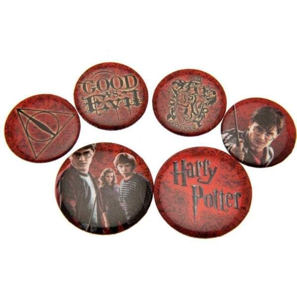 Harry Potter Red Button Badge Set GOODS Superdrug   