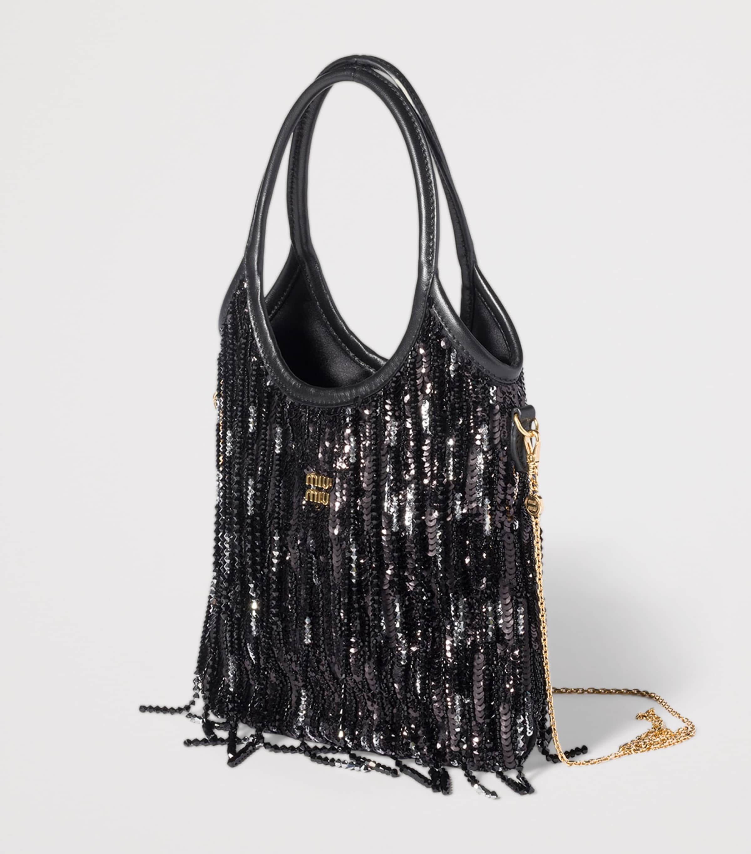 Miu Miu embellished Ivy shoulder bag, imported from the UK