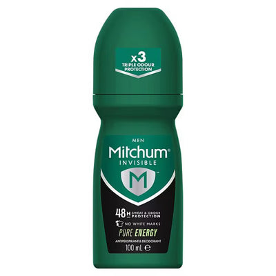 Superdrug Mitchum Invisible Pure Energy Roll On 100ml- Buy online at McGrocer