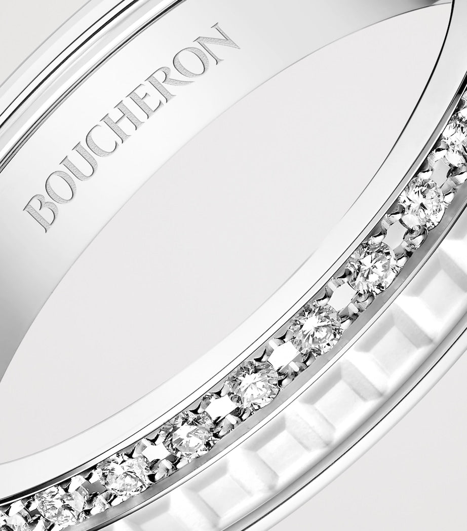 Boucheron Quatre White Edition wedding band (British brand)